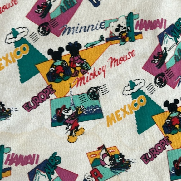 Disney Mickey Minnie Canvas Travel Shopper Tote -- Hawaii, Europe, Mexico - Picture 2 of 8